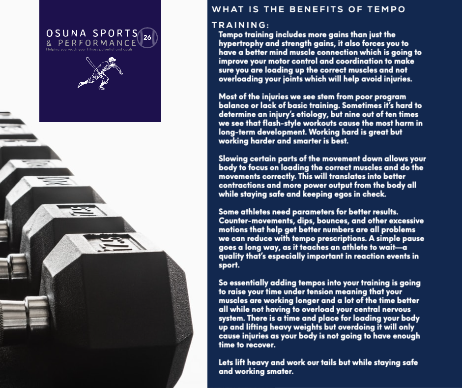 Tempo Training.pdf Why is Tempo Training Important – Osuna Sports and Performance